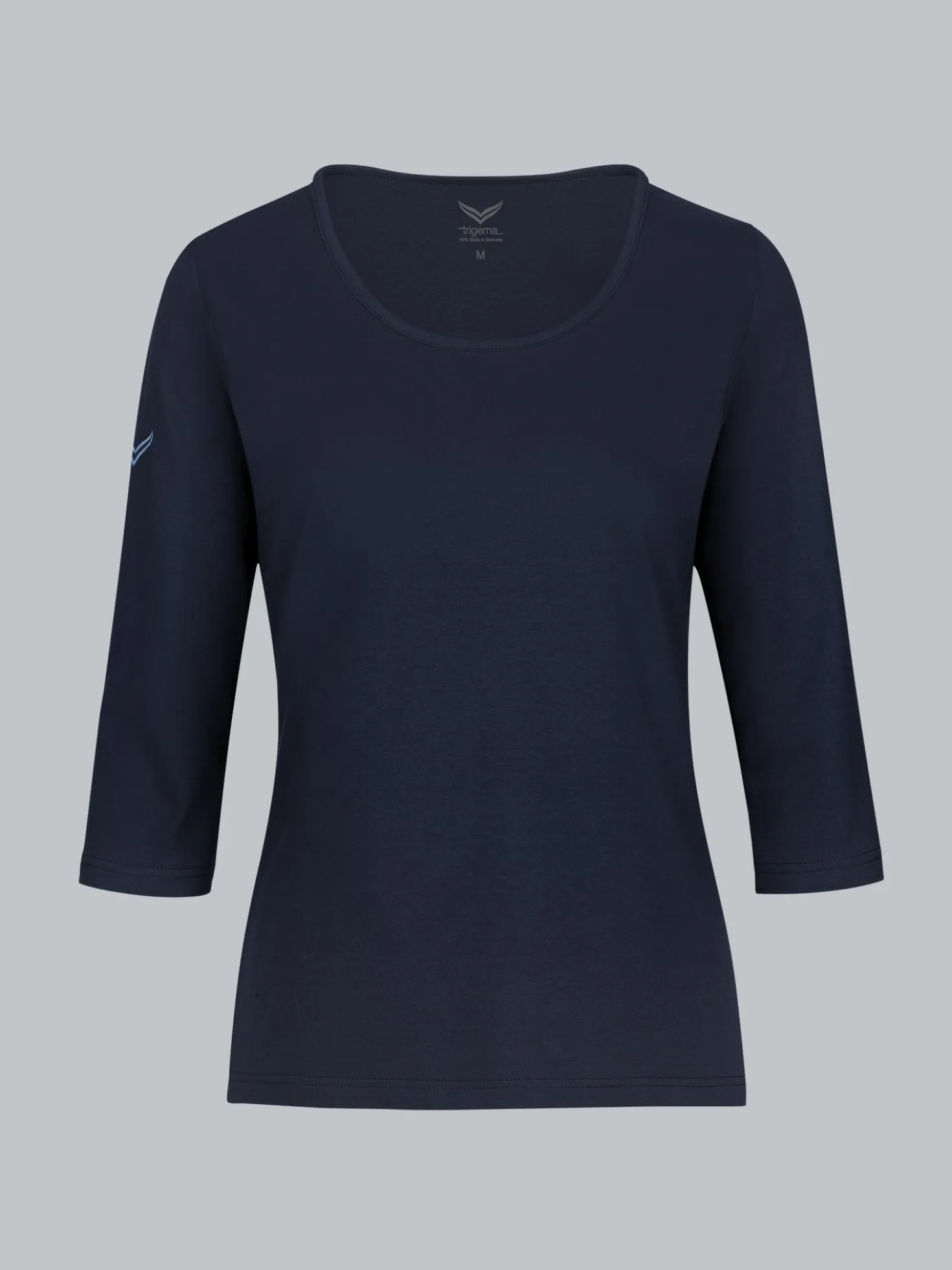 3/4 Arm Shirt aus Biobaumwolle Navy-C2C