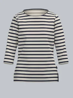 3/4 Arm T-Shirt mit Ringelmuster 