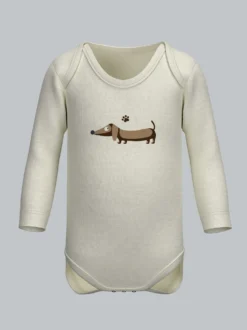 Baby Body mit Dackelmotiv Natur