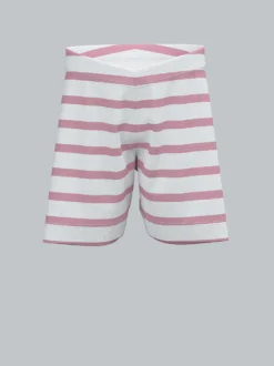 Baby Shorts mit geringeltem Allover-Druck Lilie