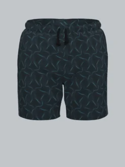 Bade-/Freizeitshorts mit Druckmotiv Saphir