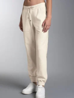 Bequeme Jogginghose mit großen Taschen Natur