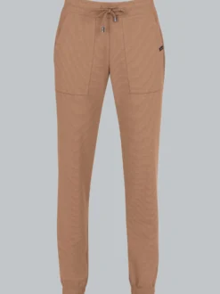 Bequeme Jogginghose mit großen Taschen Haselnuss