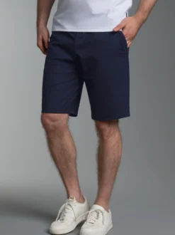 Bermuda aus Single-Jersey Navy