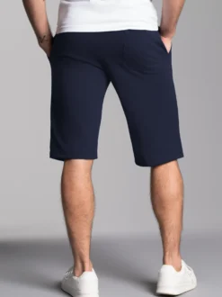 Bermuda aus Single-Jersey Navy