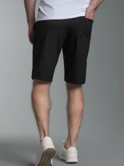 Bermuda aus Single-Jersey Schwarz