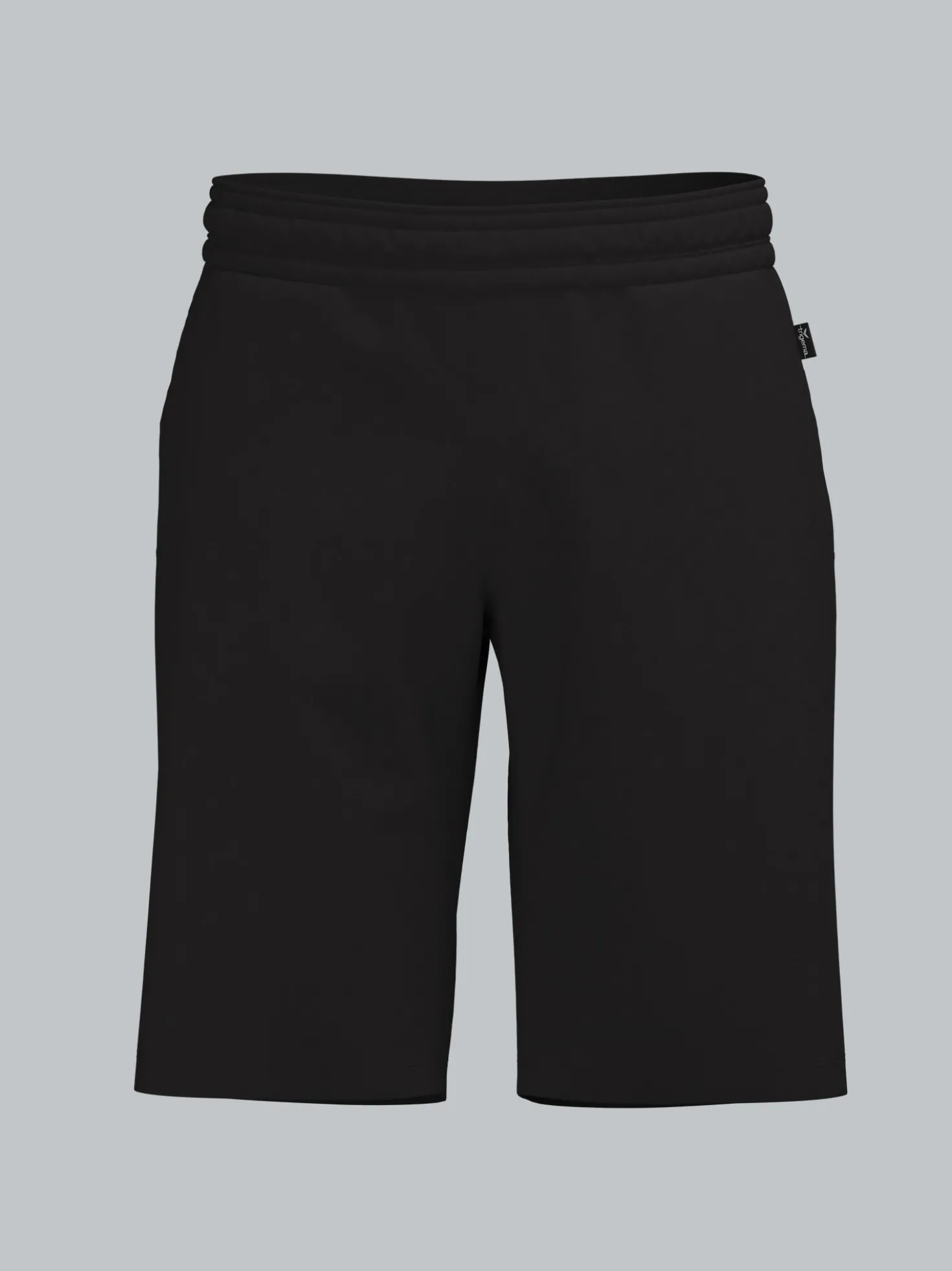 Bermuda aus Single-Jersey Schwarz
