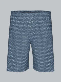 Bermuda mit Allover-Retro-Print Navy