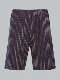 Bermuda mit Allover-Vintage-Print Navy