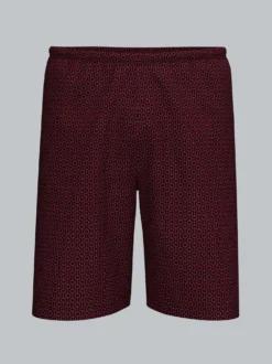 Bermuda mit Kettenmuster Schwarz