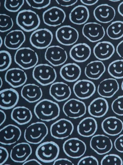 Bermuda Shorts mit freundlichem Smiley-Motiv Navy