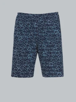 Bermuda Shorts mit freundlichem Smiley-Motiv Navy