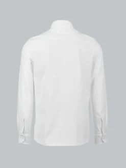 Business-Hemd aus DELUXE-Single-Jersey Weiss