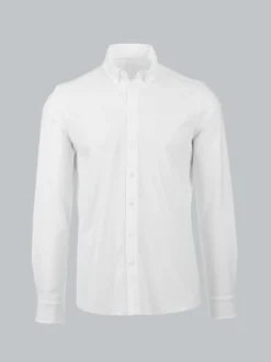 Business-Hemd aus DELUXE-Single-Jersey Weiss