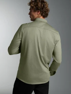 Business-Hemd aus DELUXE-Single-Jersey Salbei