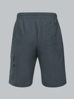 Cargo-Bermuda aus 100% Baumwolle Anthrazit