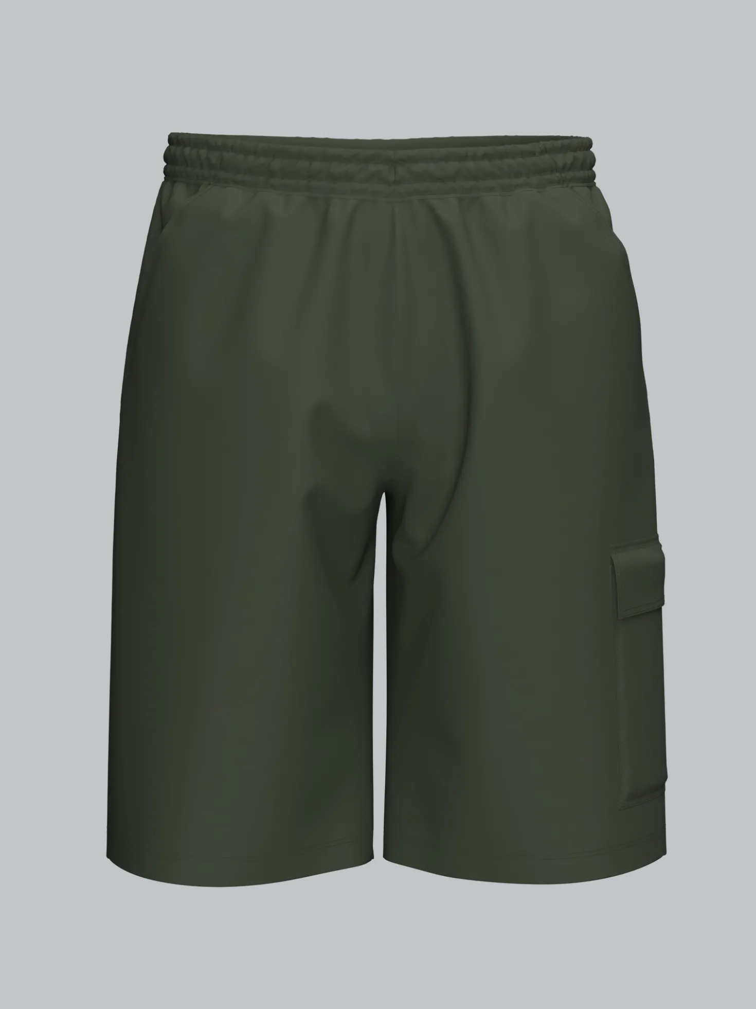 Cargo-Bermuda aus 100% Baumwolle Khaki