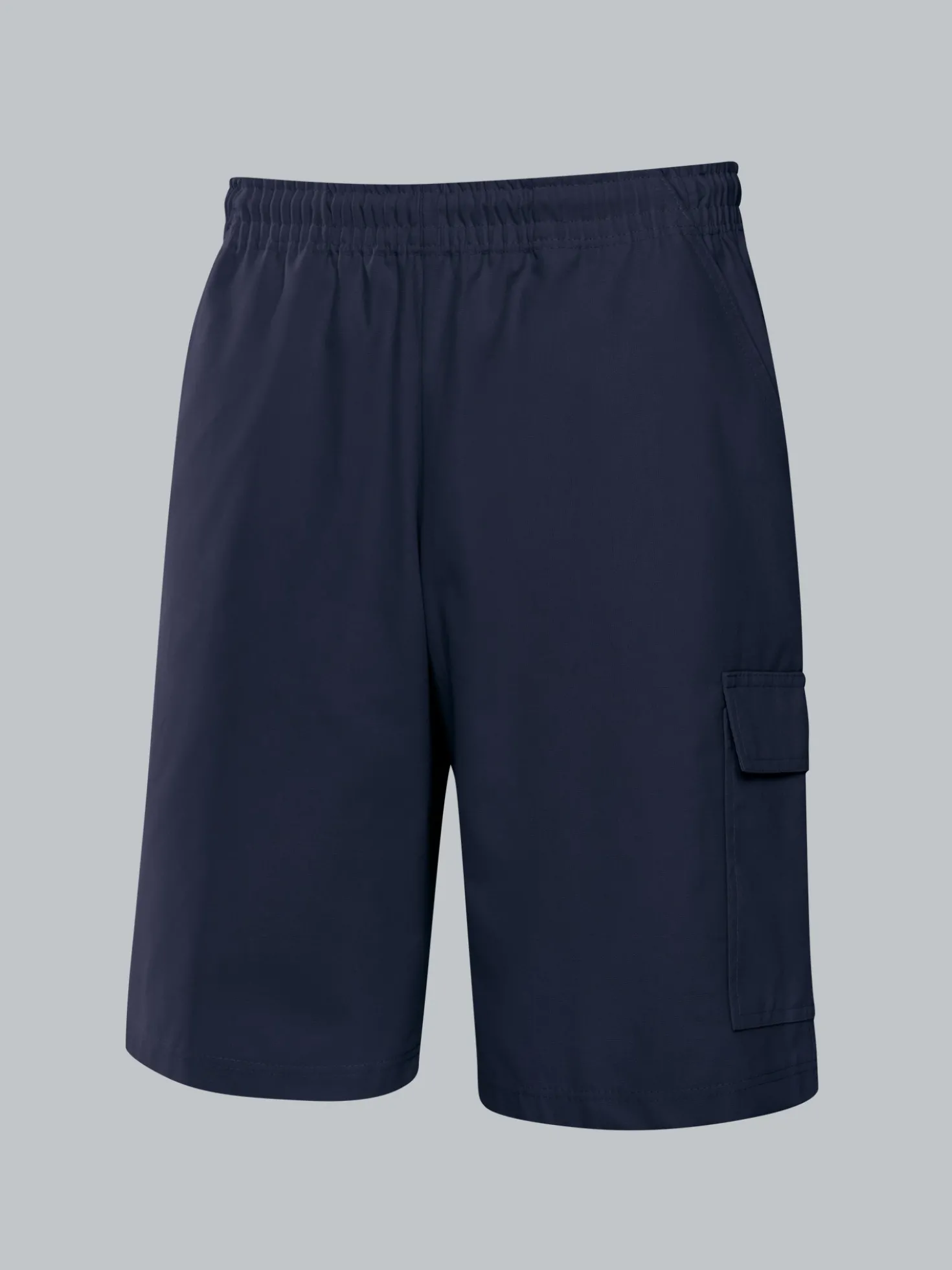 Cargo-Bermuda aus 100% Baumwolle Navy