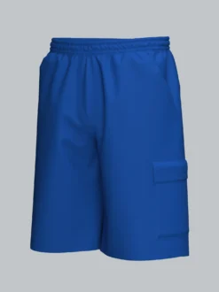 Cargo-Bermuda aus 100% Baumwolle Royal