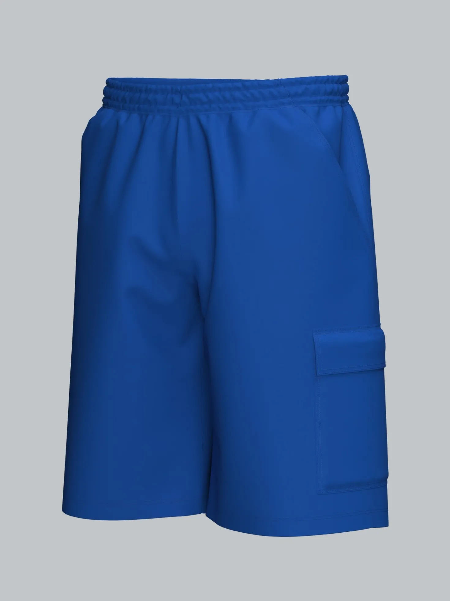 Cargo-Bermuda aus 100% Baumwolle Royal