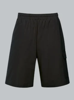 Cargo-Bermuda aus 100% Baumwolle Schwarz