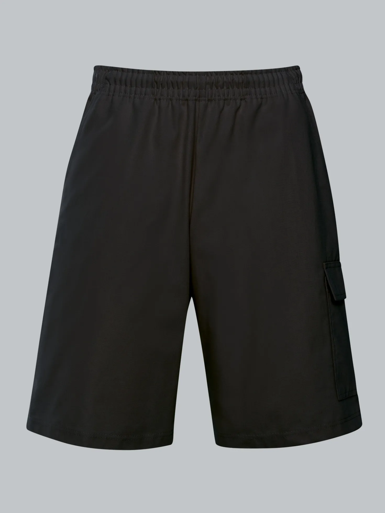 Cargo-Bermuda aus 100% Baumwolle Schwarz