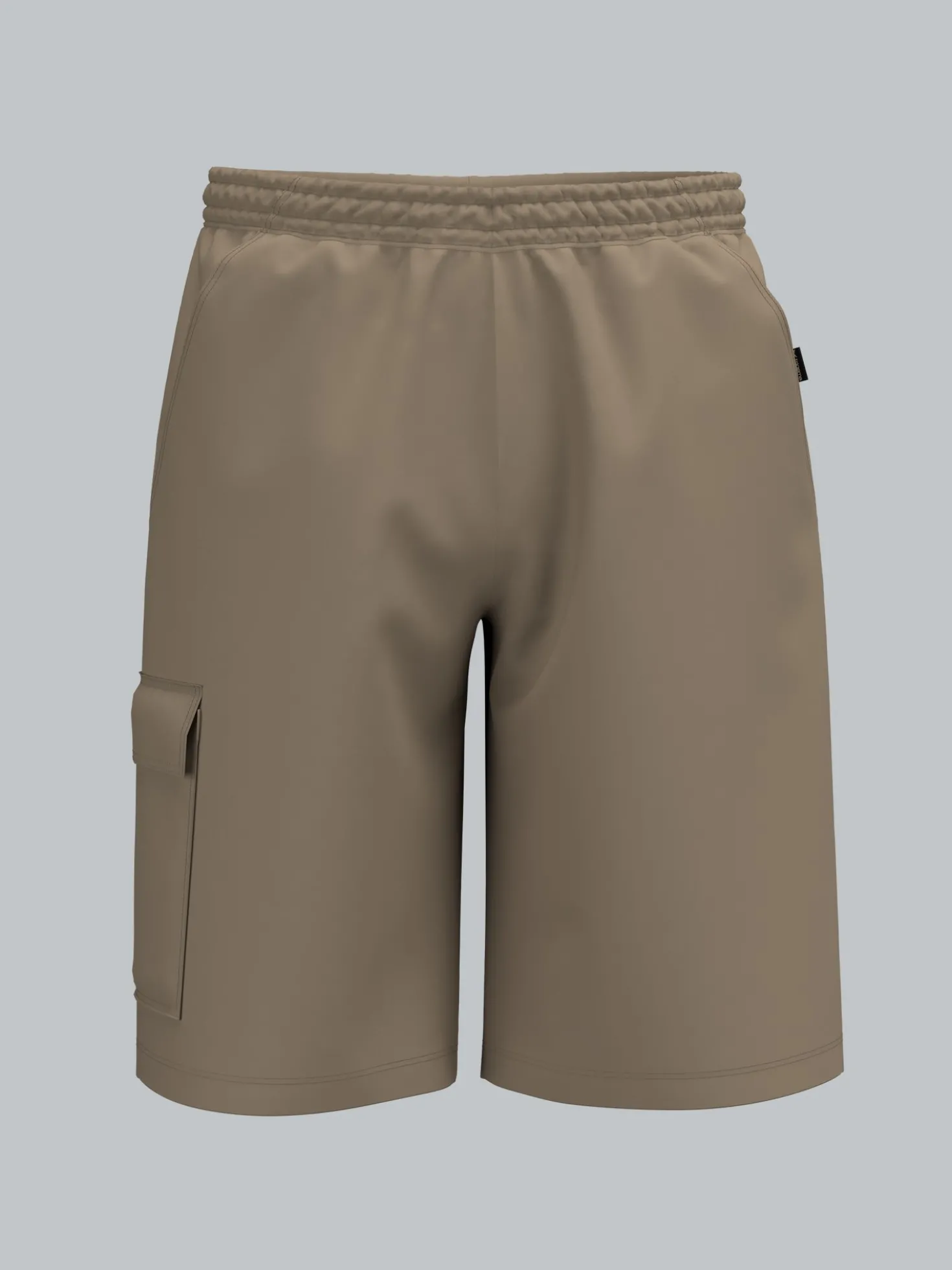 Cargo-Bermuda aus 100% Baumwolle Taupe