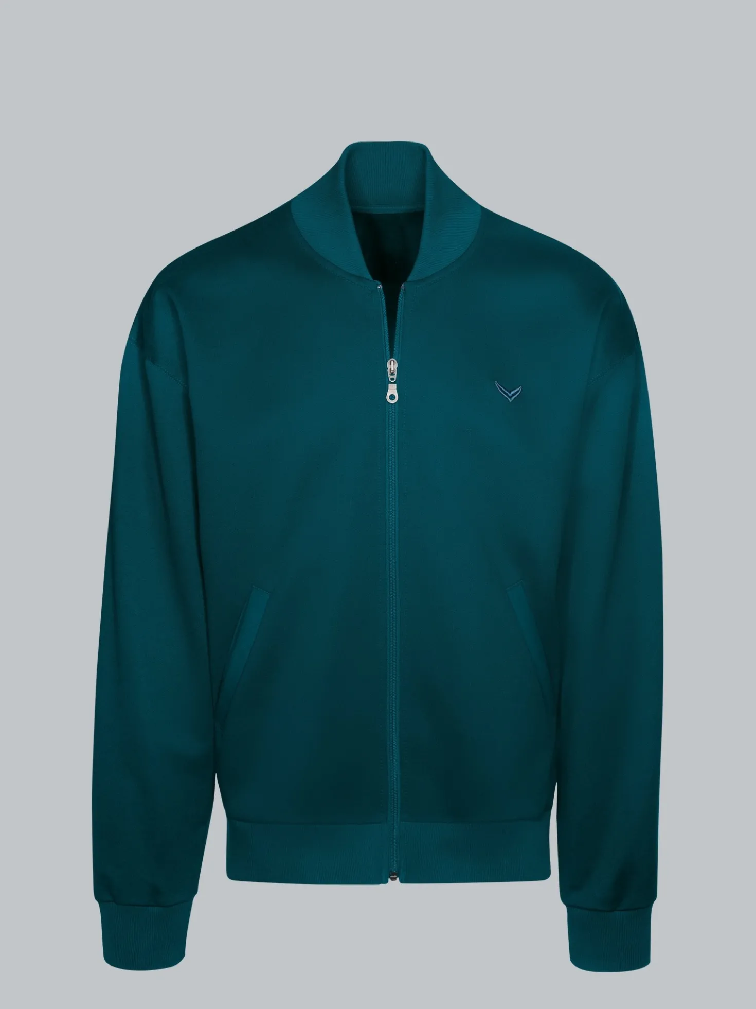 Collegejacke in weicher Sweat-Qualität Saphir