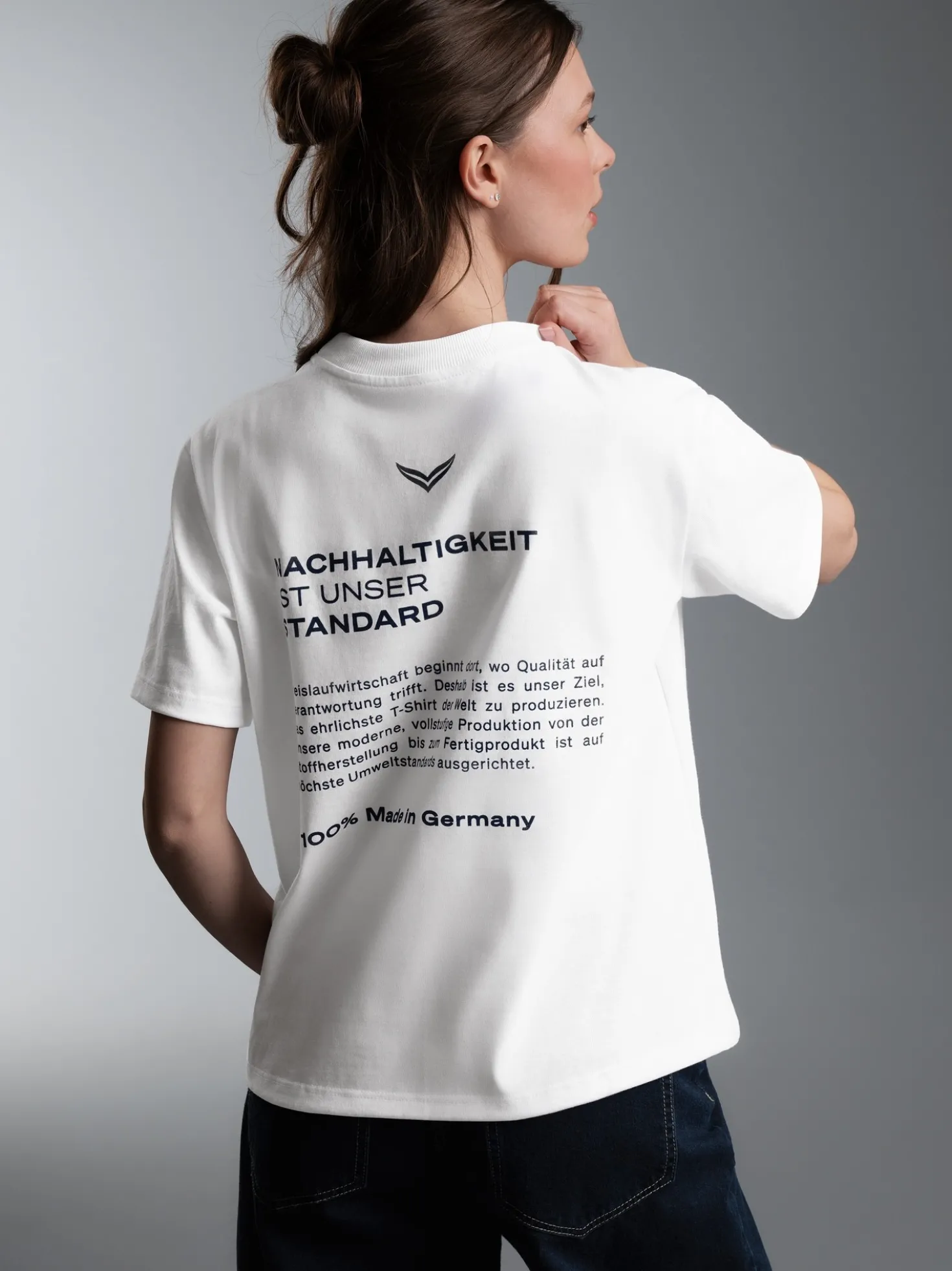 Damen Heavy T Shirt aus 100% Baumwolle Weiss