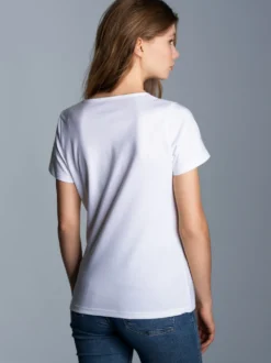 Damen T-Shirt aus Biobaumwolle Weiss