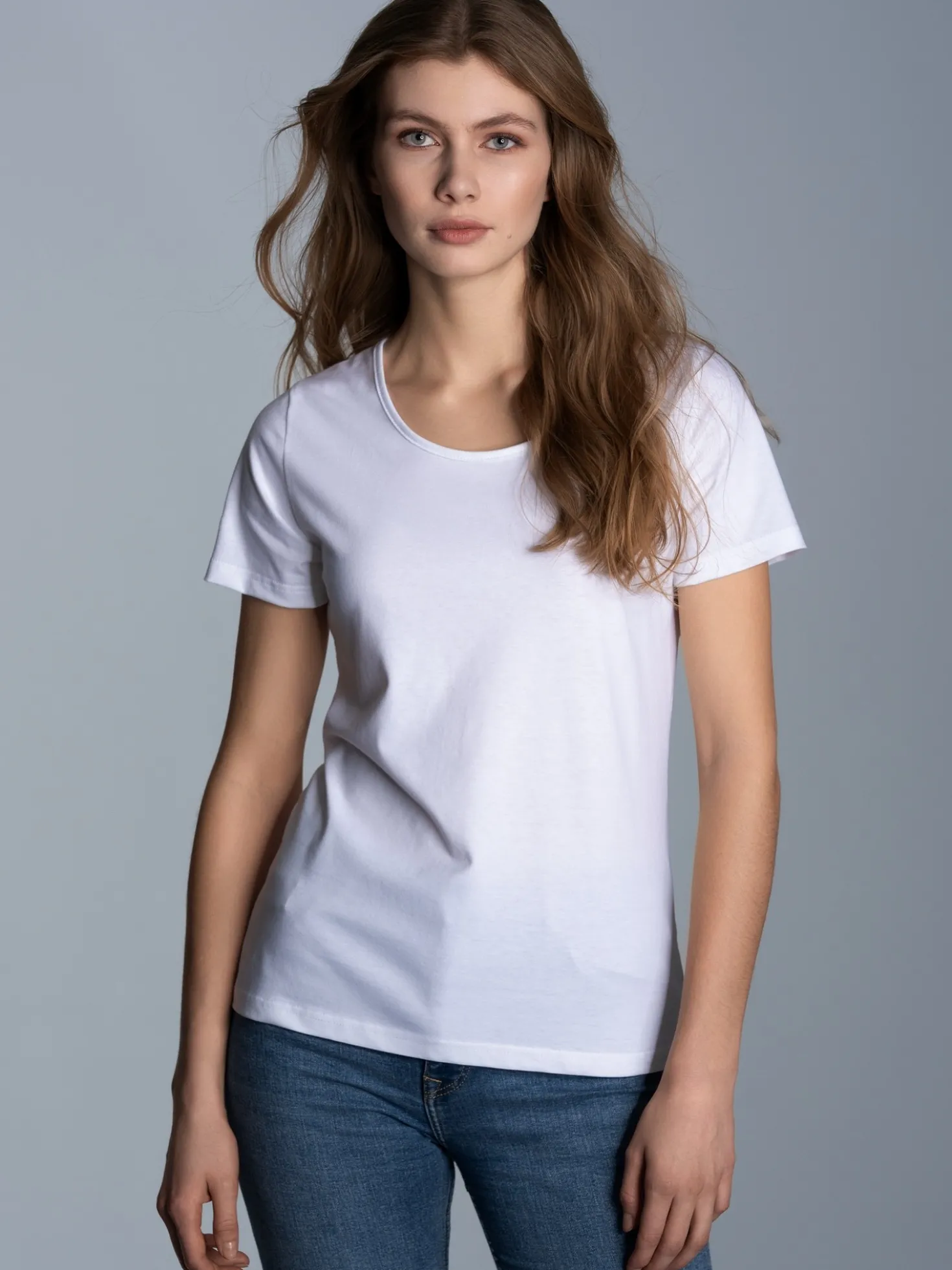 Damen T-Shirt aus Biobaumwolle Weiss