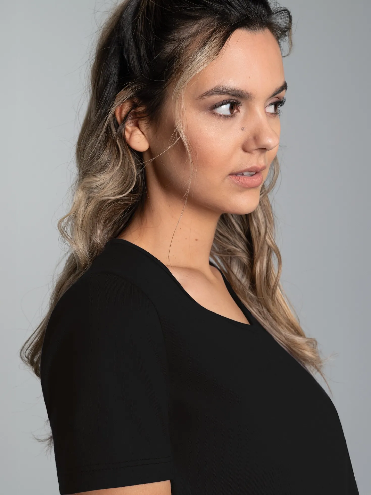 Damen T-Shirt aus Biobaumwolle Schwarz