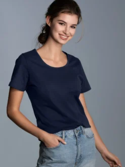 Damen T-Shirt aus Biobaumwolle Navy