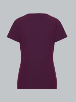 Damen T-Shirt aus Biobaumwolle Aubergine