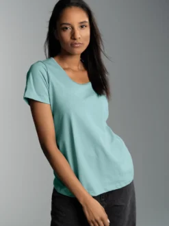 Damen T-Shirt aus Biobaumwolle Gletscher