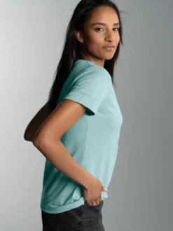 Damen T-Shirt aus Biobaumwolle Gletscher