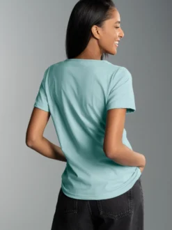 Damen T-Shirt aus Biobaumwolle Gletscher