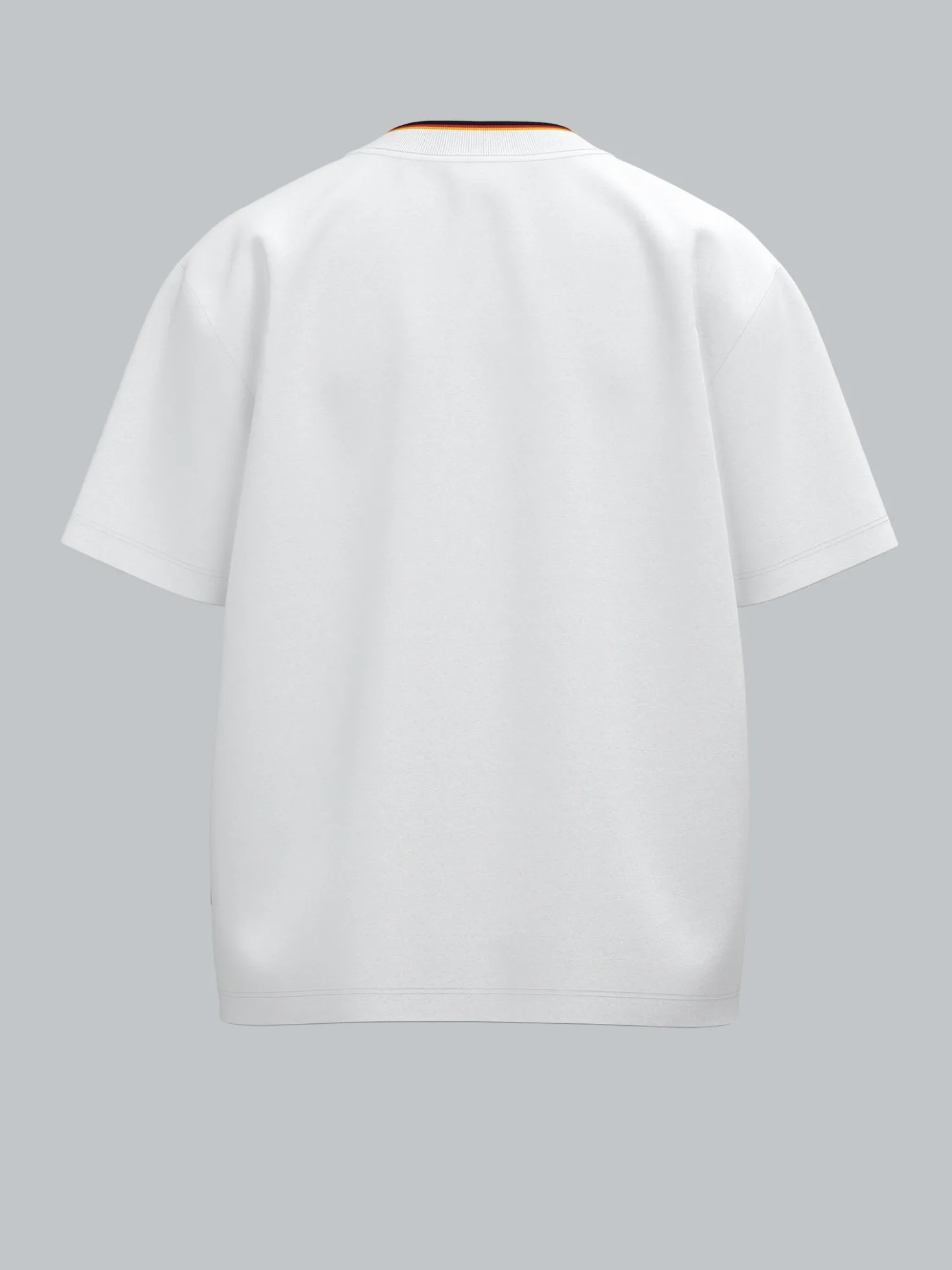 Deutschland T-Shirt mit feinen Farbdetails Weiss