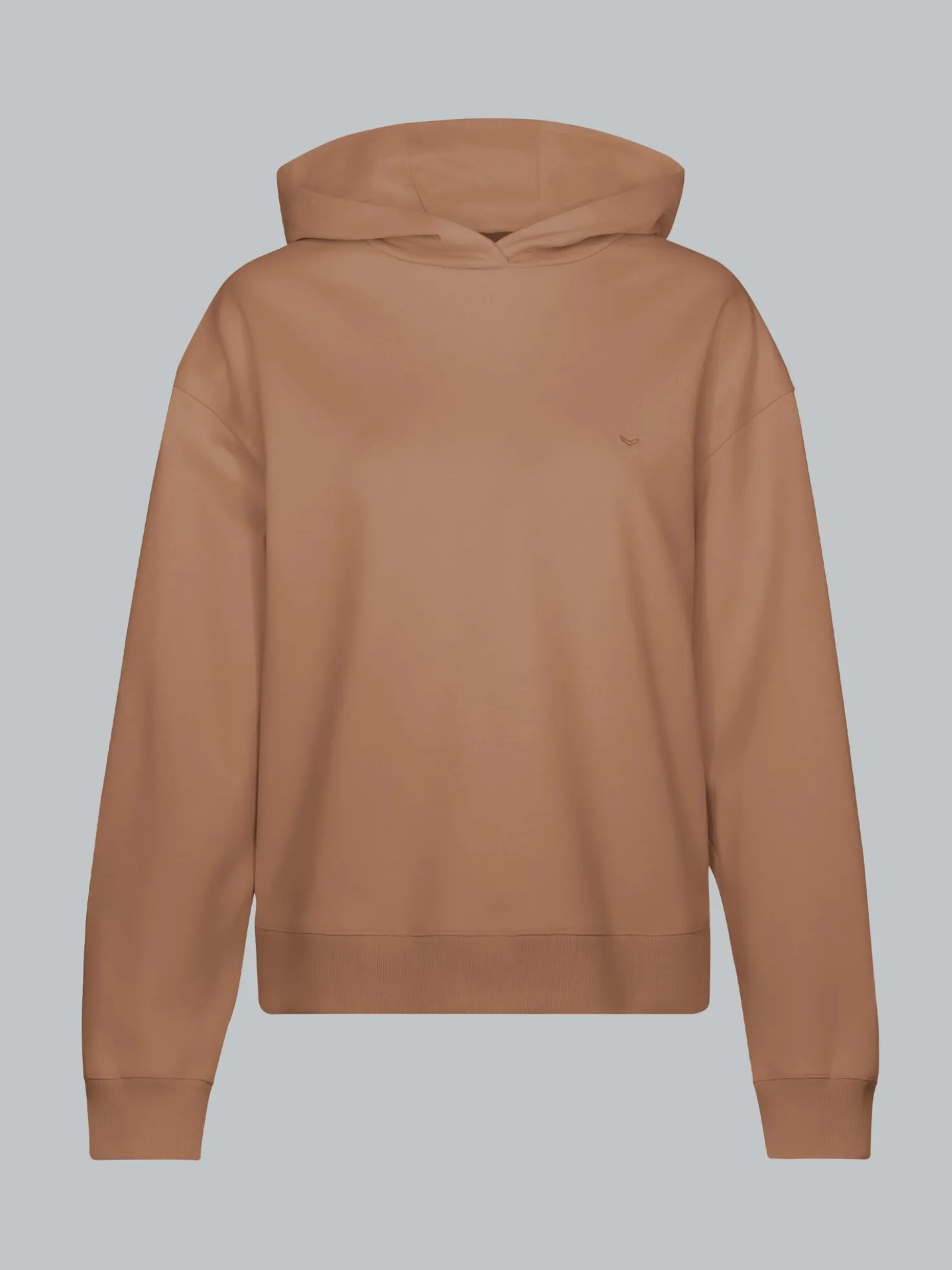 Dünner Oversize-Hoodie Haselnuss