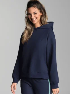 Dünner Oversize-Hoodie Navy