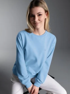 Dünnes Sweatshirt Iceblue-melange