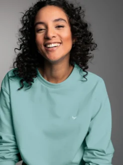 Dünnes Sweatshirt in weicher Qualität Gletscher