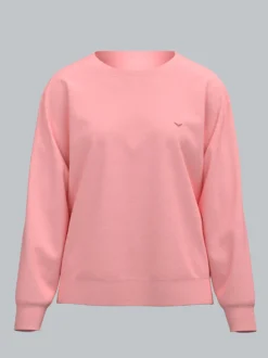 Dünnes Sweatshirt in weicher Qualität Puder-melange