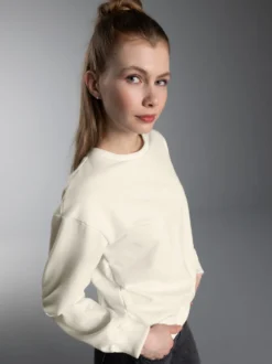 Dünnes Sweatshirt Natur
