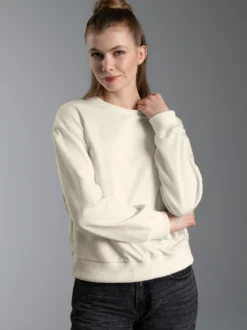 Dünnes Sweatshirt Natur