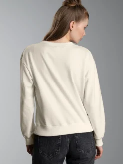 Dünnes Sweatshirt Natur