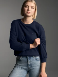 Dünnes Sweatshirt Navy