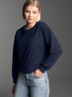 Dünnes Sweatshirt Navy