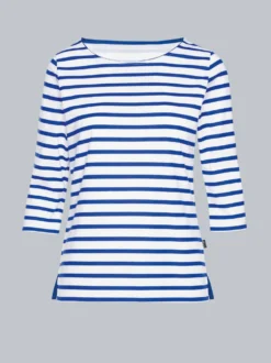 Dreiviertelarm Shirt mit RingelmusterRoyal