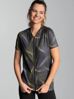 Fahrradjacke mit praktischer Rückentasche Schwarz